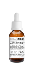 Load image into Gallery viewer, Amber dropper bottle labeled LA'DOPE — 'DOPE your wrinkle FACE oil SERUM'; 'Made with organic ingredients'; N° 004