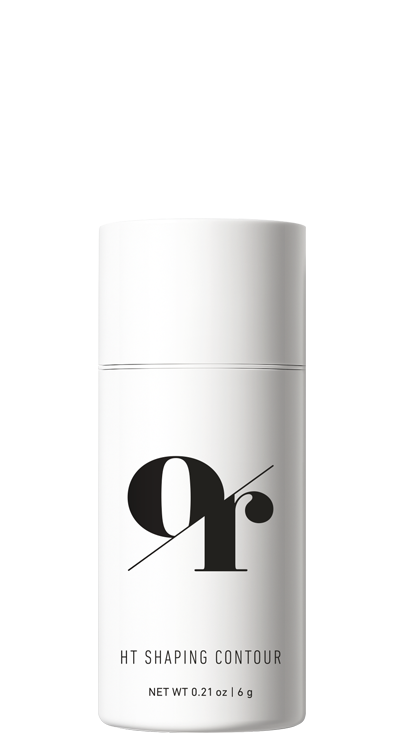 Front view of HT Shaping Contour showing white cylindrical packaging with black or logo and label