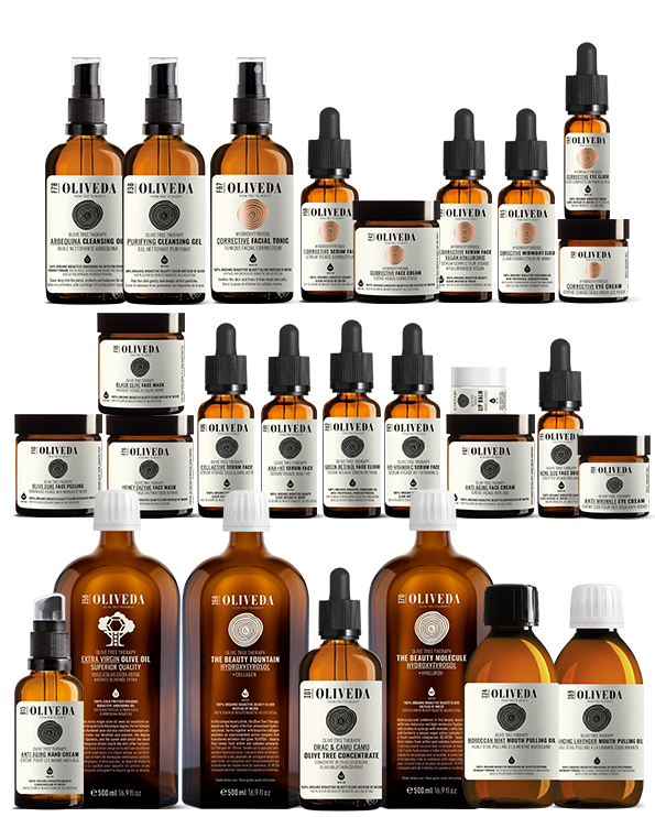 Kit de belleza para principiantes con terapia del olivo