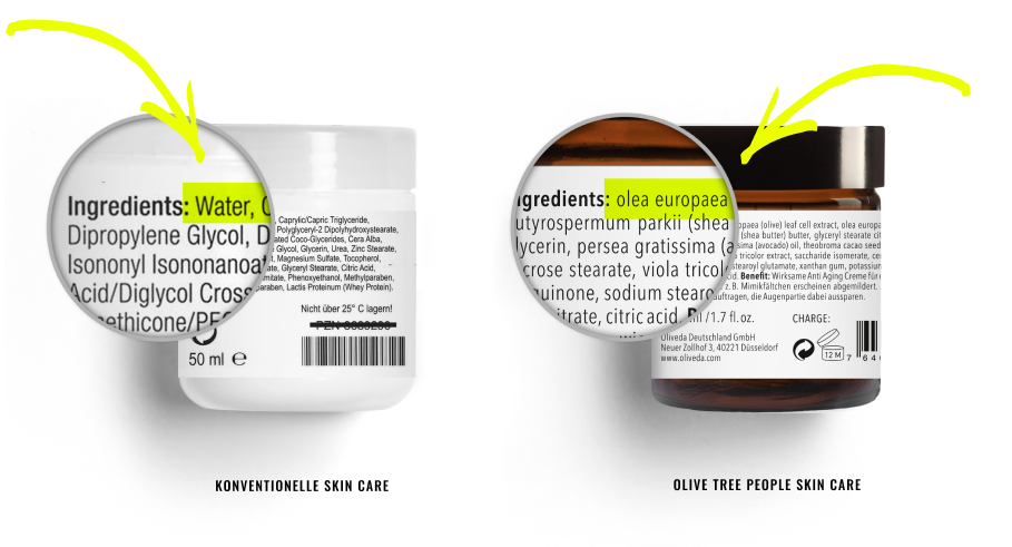 Ingredients: Water,; Ingredients: olea europaea; KONVENTIONELLE SKIN CARE; OLIVE TREE PEOPLE SKIN CARE; 50 ml e; 2.7 fl. oz.